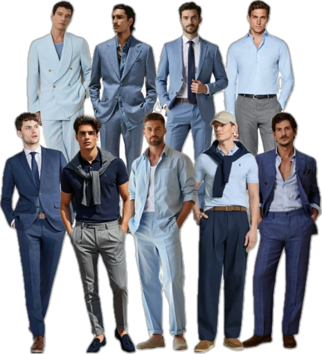 Пример в голубых оттенках